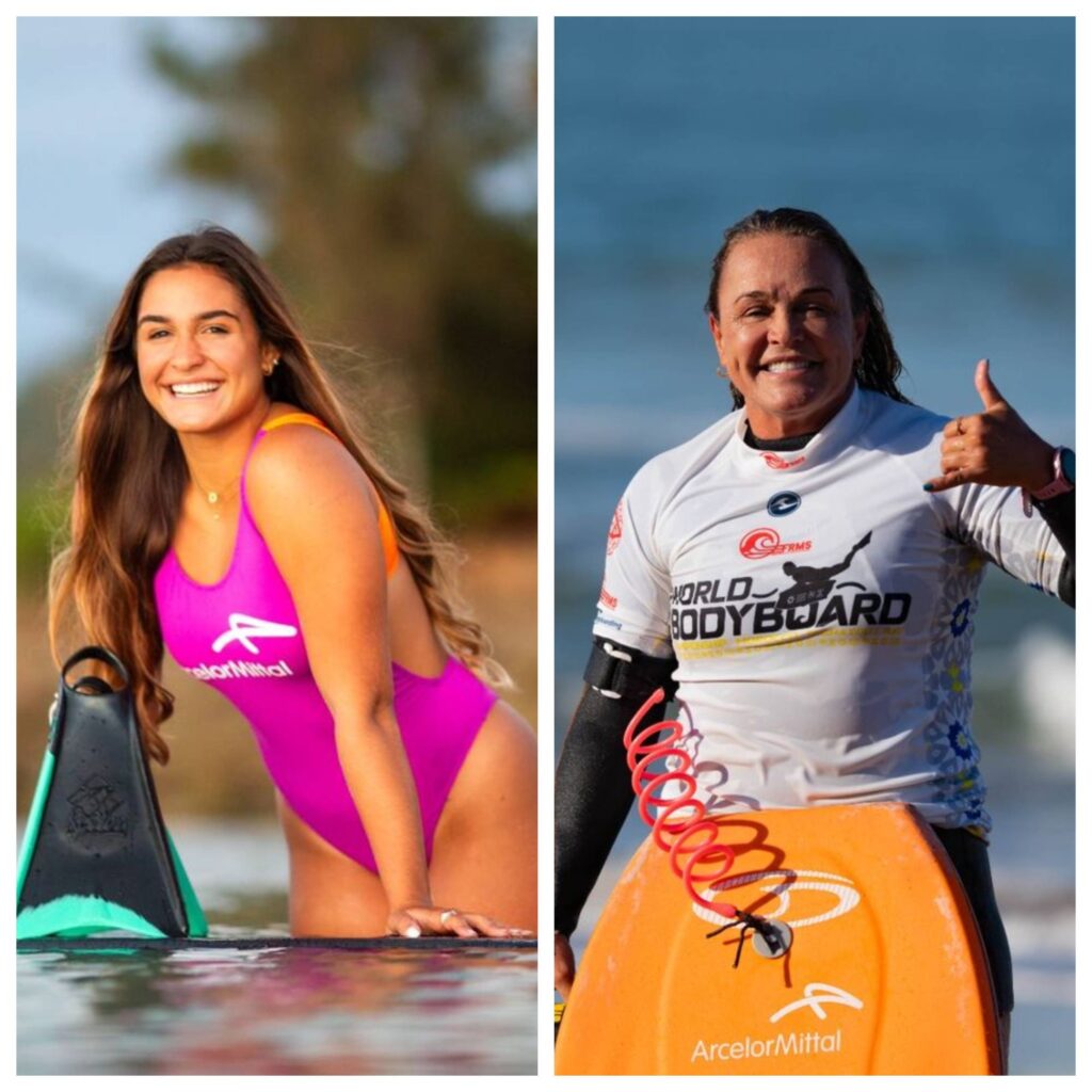 circuito muldial feminino de bodyboarding comeca nas maldivas e pode terminar com duelo entre mae e filha no brasil 01