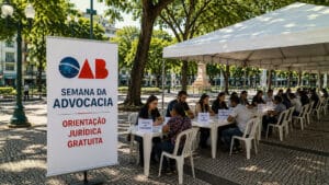 semana da advocacia leva atendimento juridico gratuito a praca getulio vargas
