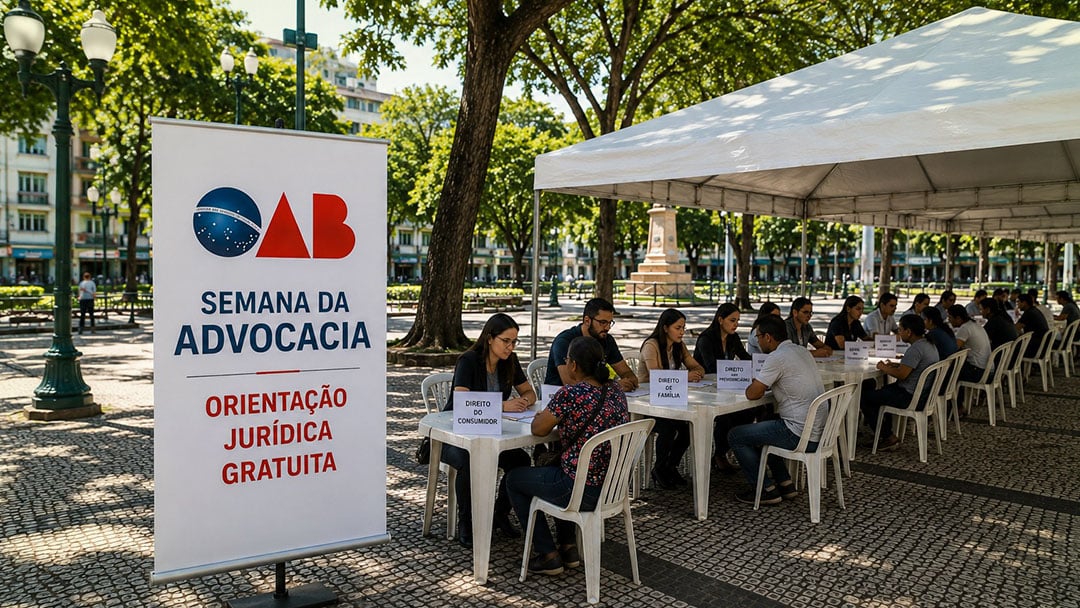 semana da advocacia leva atendimento juridico gratuito a praca getulio vargas