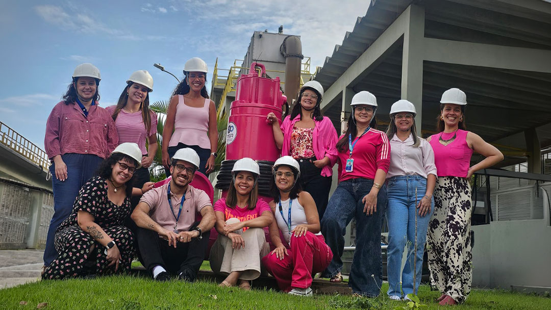 aegea leva o rosa para a operacao em campanha de prevencao ao cancer de mama